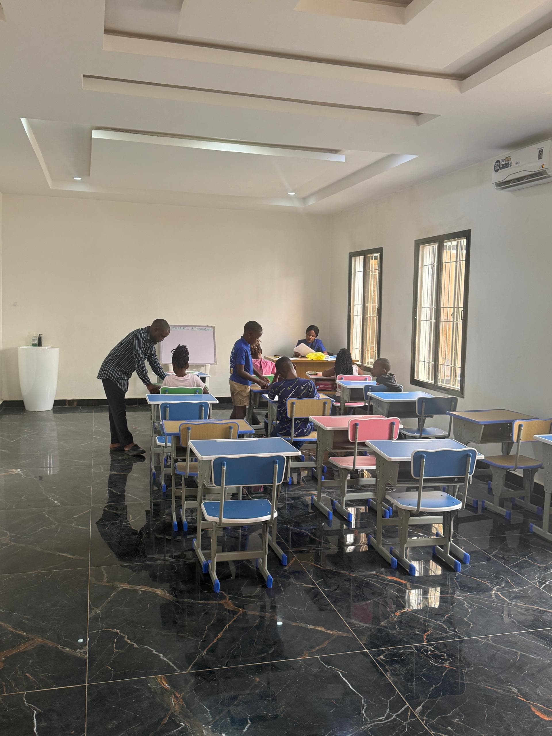 A child at work in a Happy Homes Montessori classroom